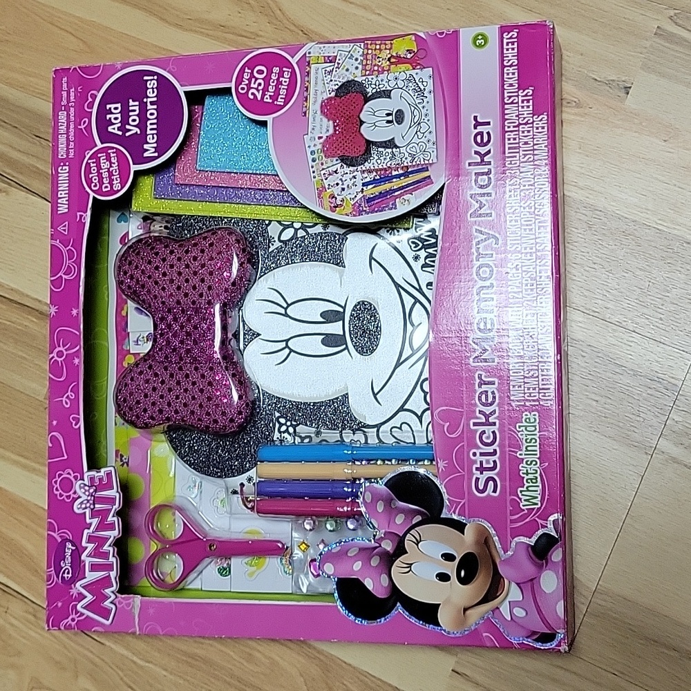 Disney Minnie Mouse Sticker Memory Maker stickers over 250 pieces‎ Brand New